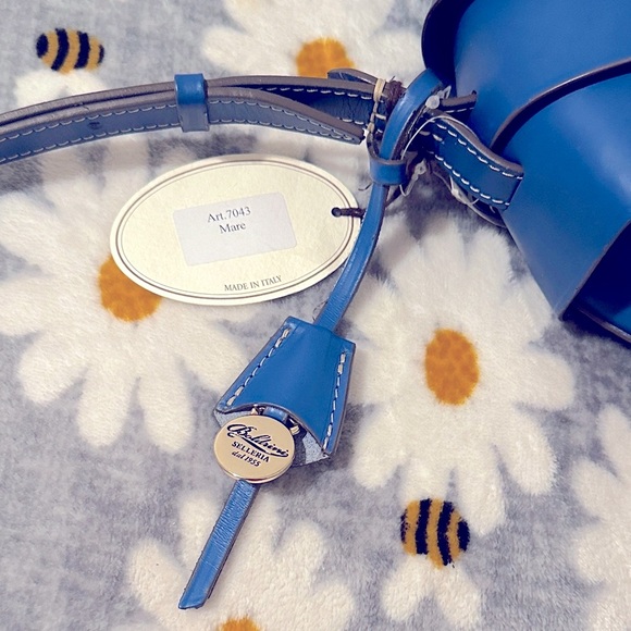 BOLDRINI SELLERIA Chic Blue mare Women's Leather Crossbody Bag - Picture 4 of 9